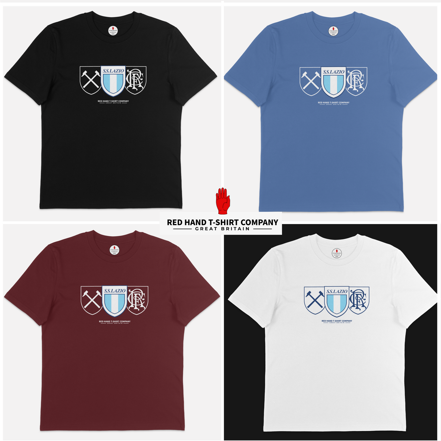 West Ham, Lazio, Rangers T-shirt