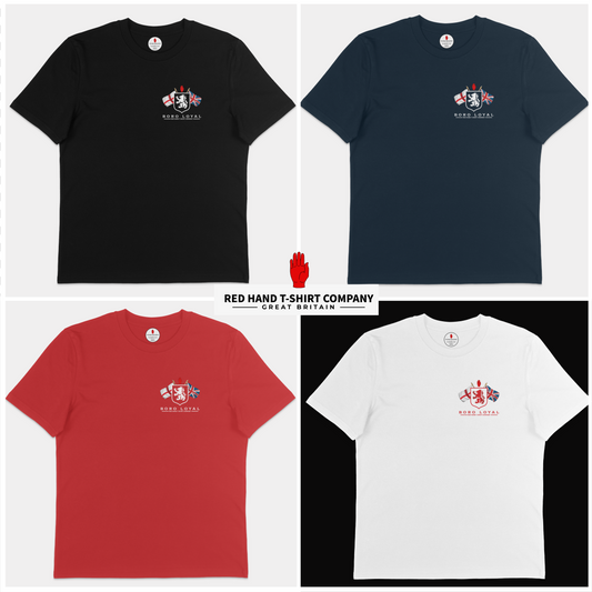 Boro Loyal Crossed Flags T-shirt (Breast Print)