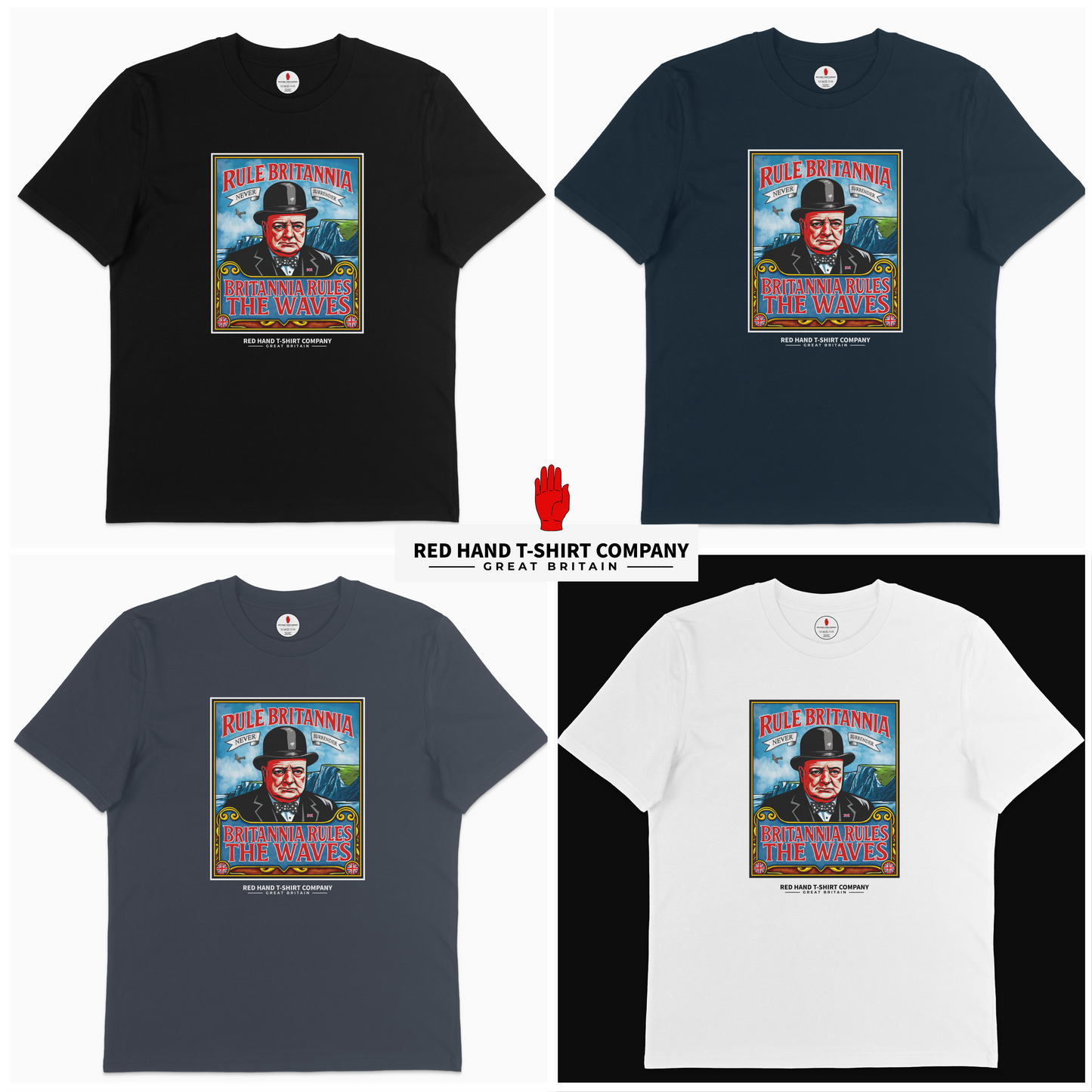 Churchill Never Surrender T-shirt