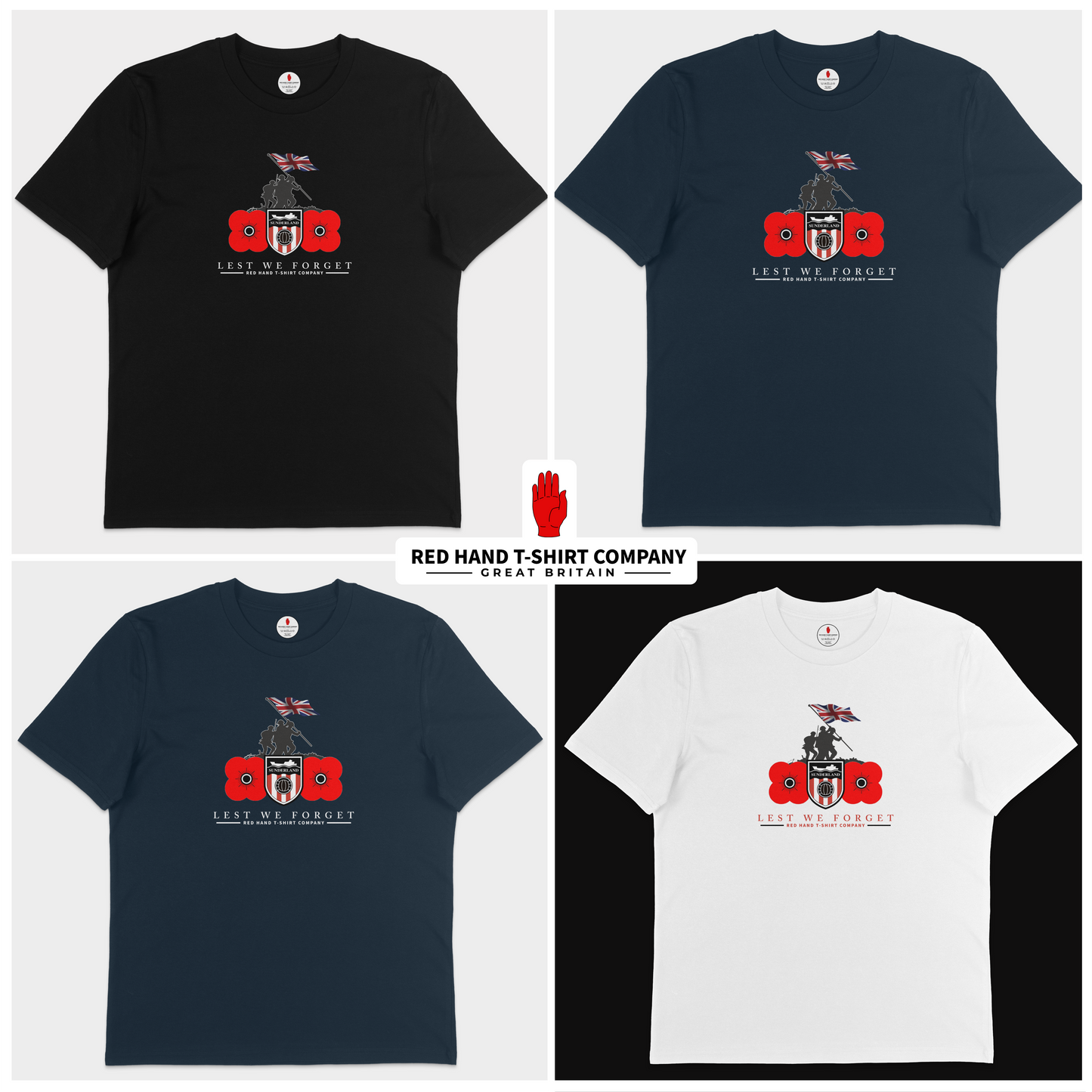 Sunderland Lest We Forget T-shirt