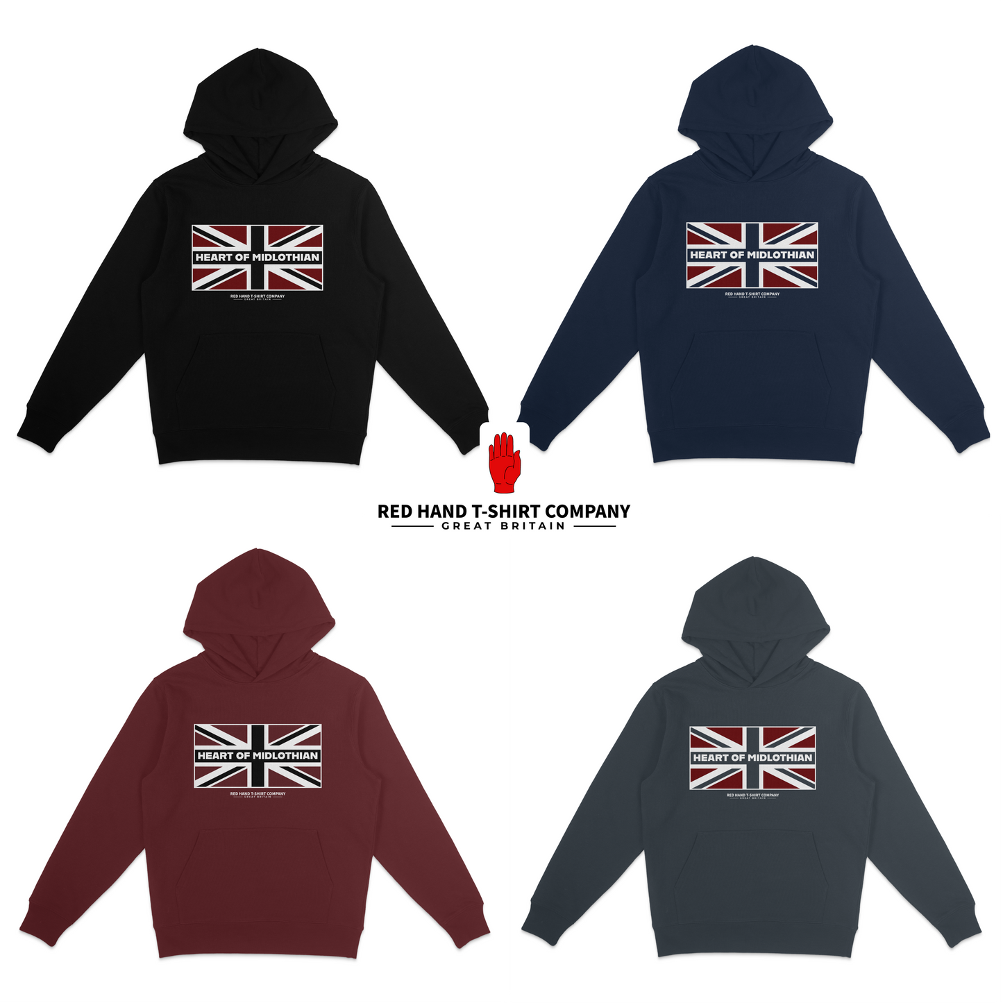 Heart of Midlothian Flag Hoodie