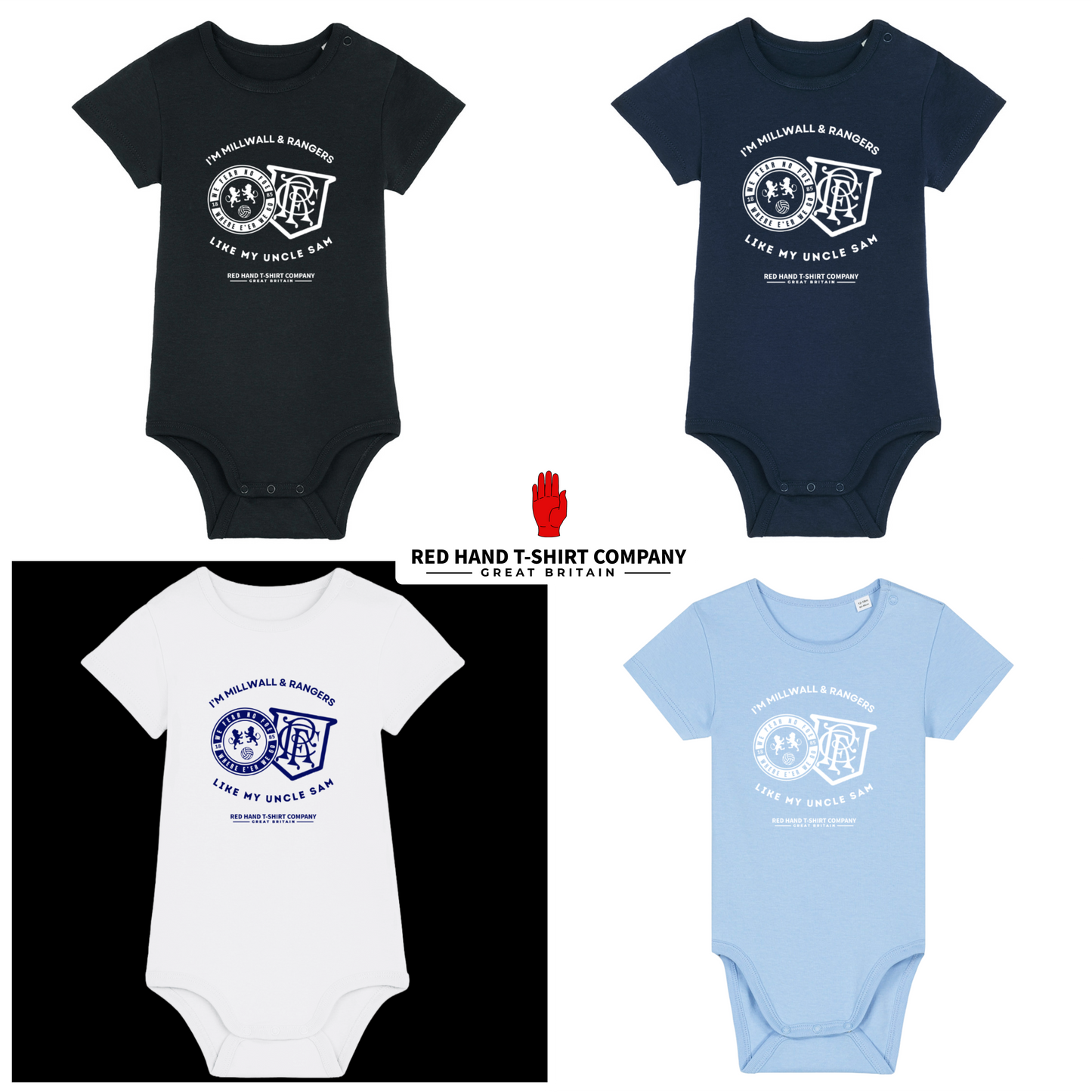 Millwall & Rangers Baby Bodysuit