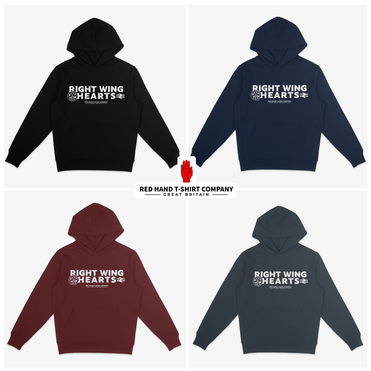 Right Wing Hearts Hoodie