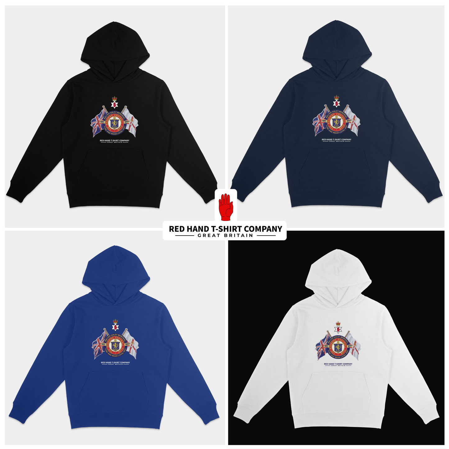 Walter Galey Crossed Flags Hoodie