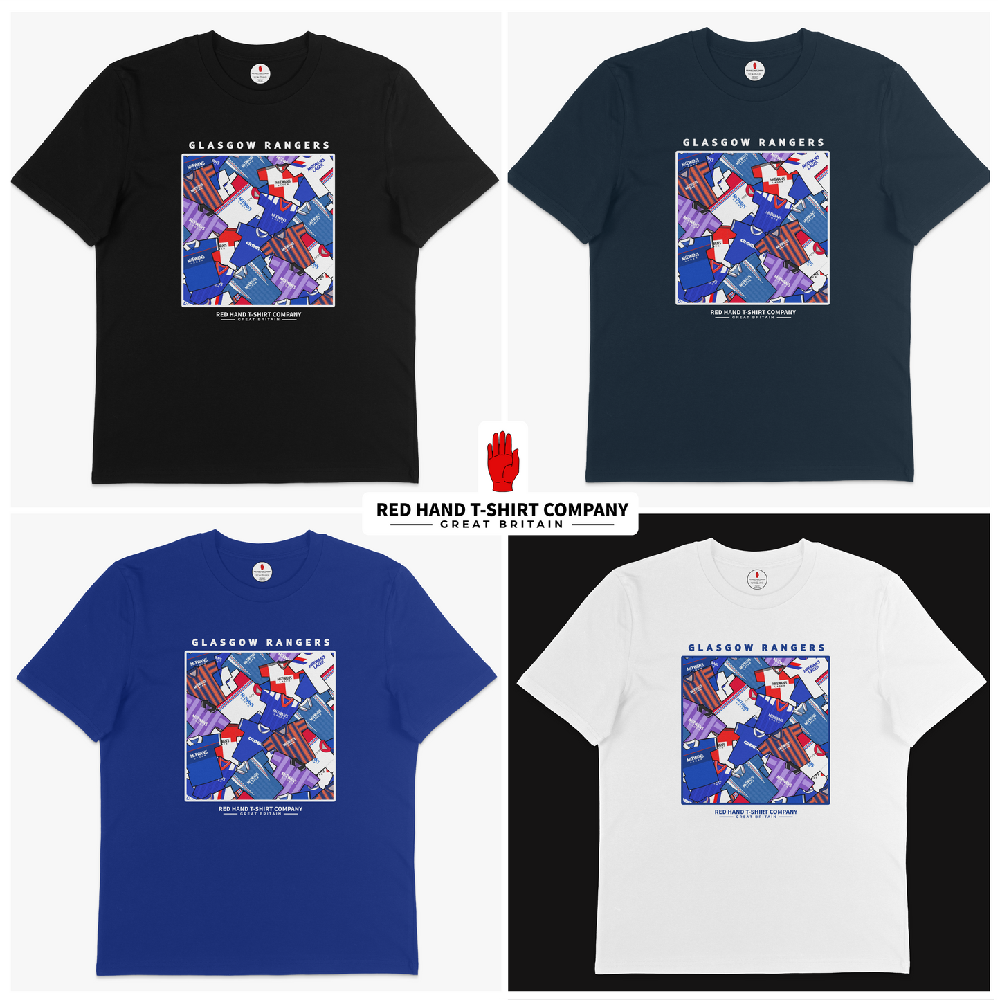 Glasgow Rangers Retro Kit T-shirt