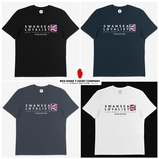 Swansea Born Under A Union Jack T-shirt