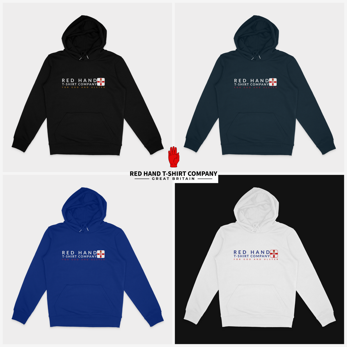 RHTC For God And Ulster Banner Hoodie