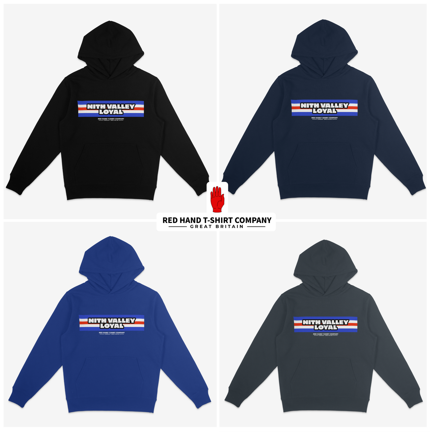 Nith Valley Five Stripe Hoodie