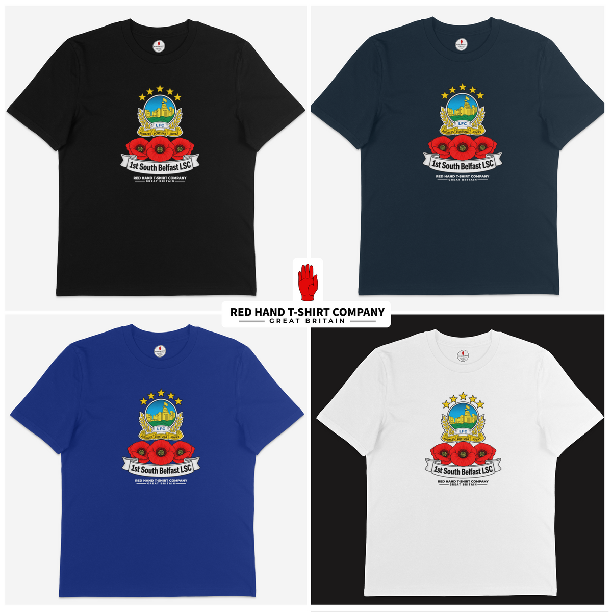 1st South Belfast Poppy T-shirt