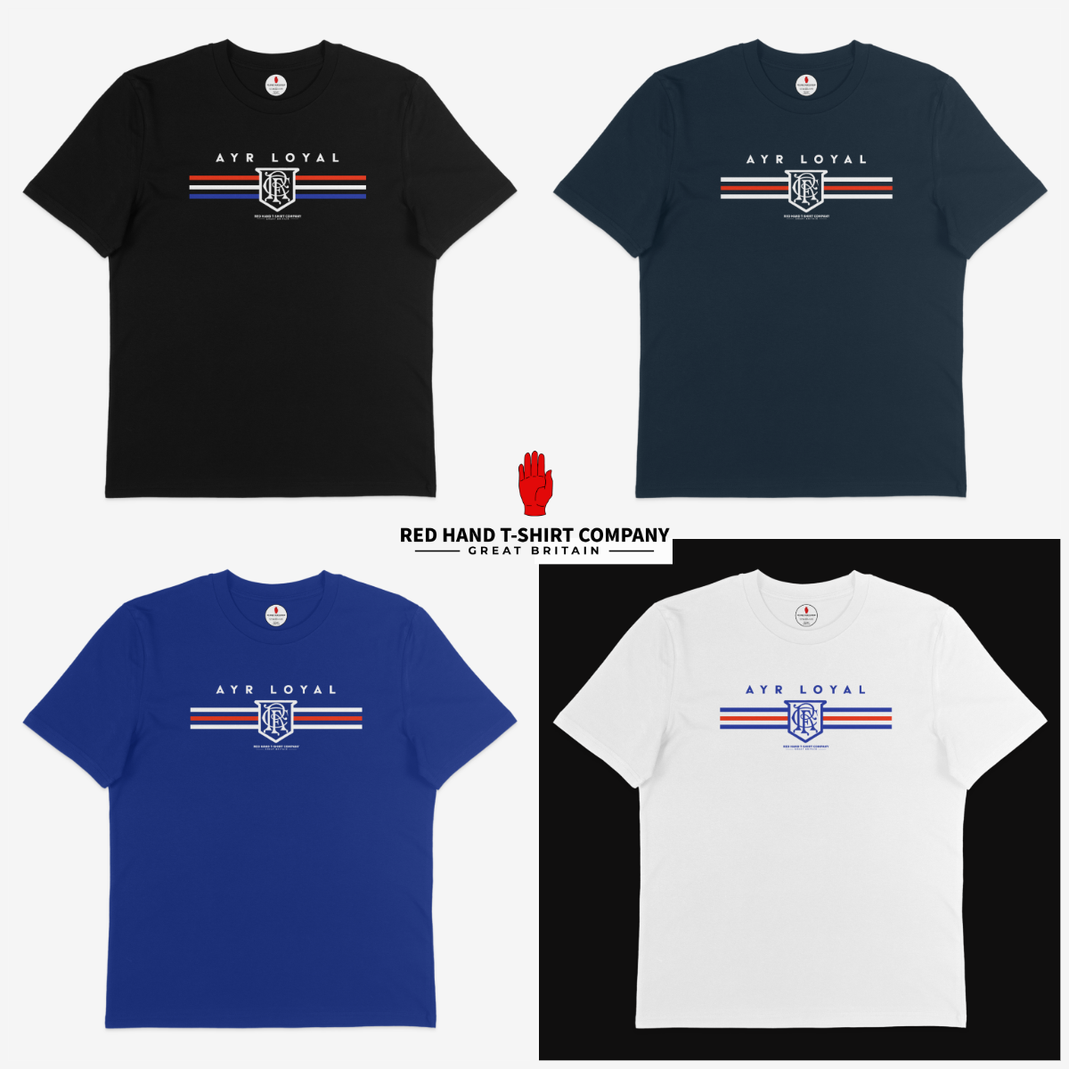 Ayr Loyal Three Stripe T-Shirt