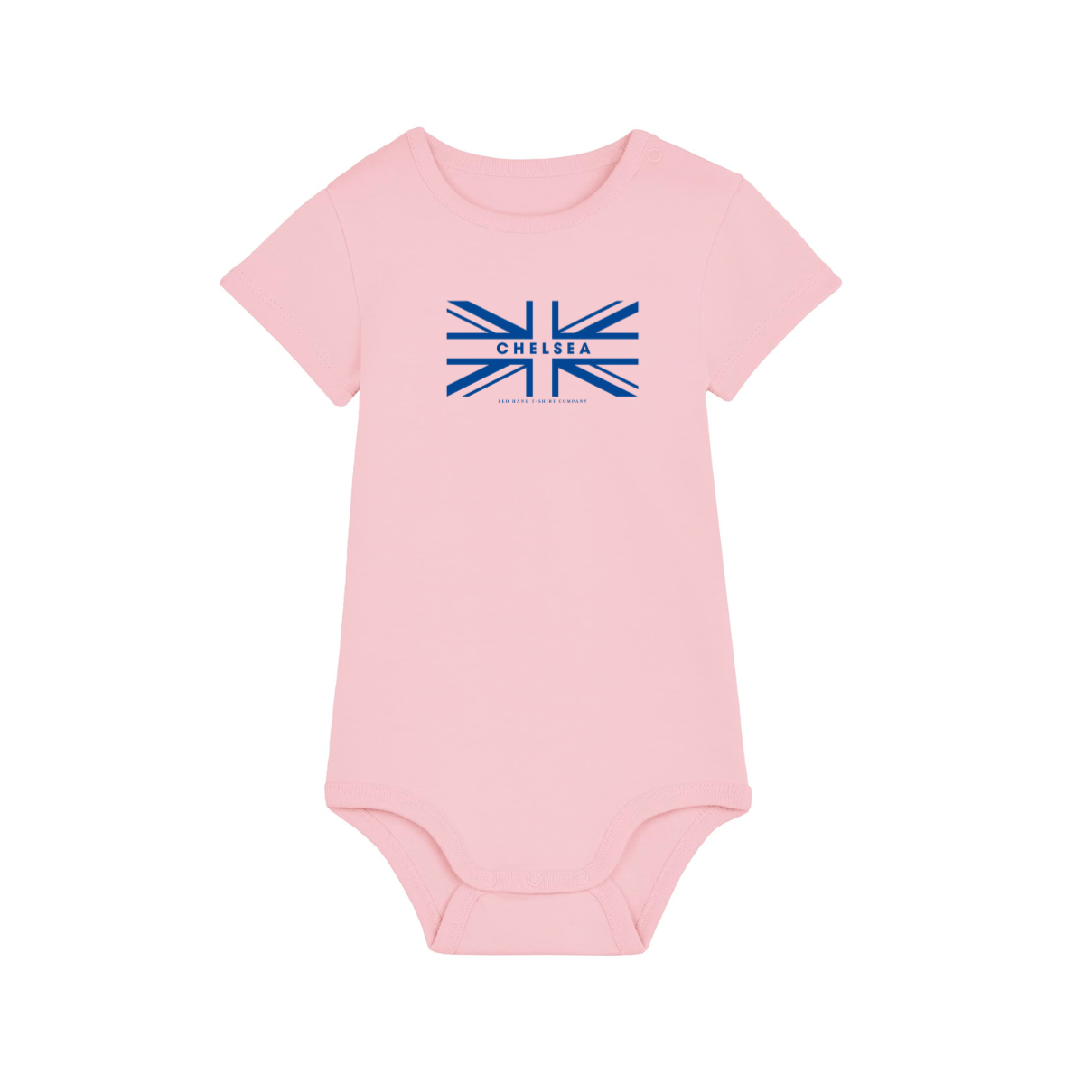 Chelsea Union Flag Baby Bodysuit - Pink