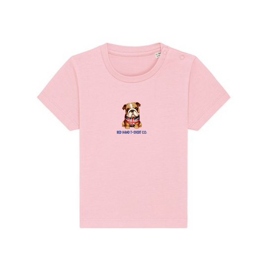 Bulldog Baby T-Shirt - Pink