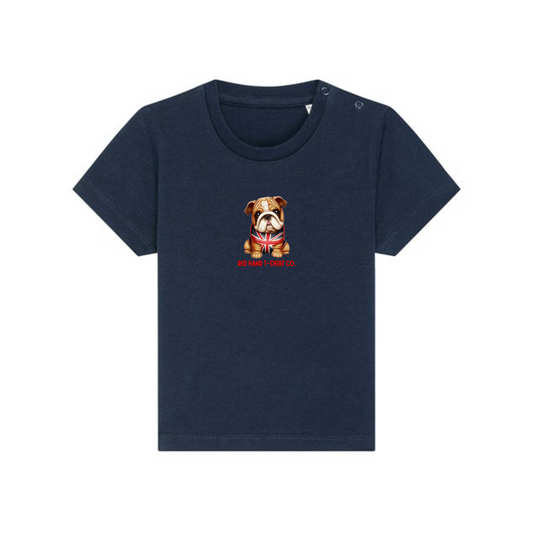 Bulldog Baby T-Shirt - Navy
