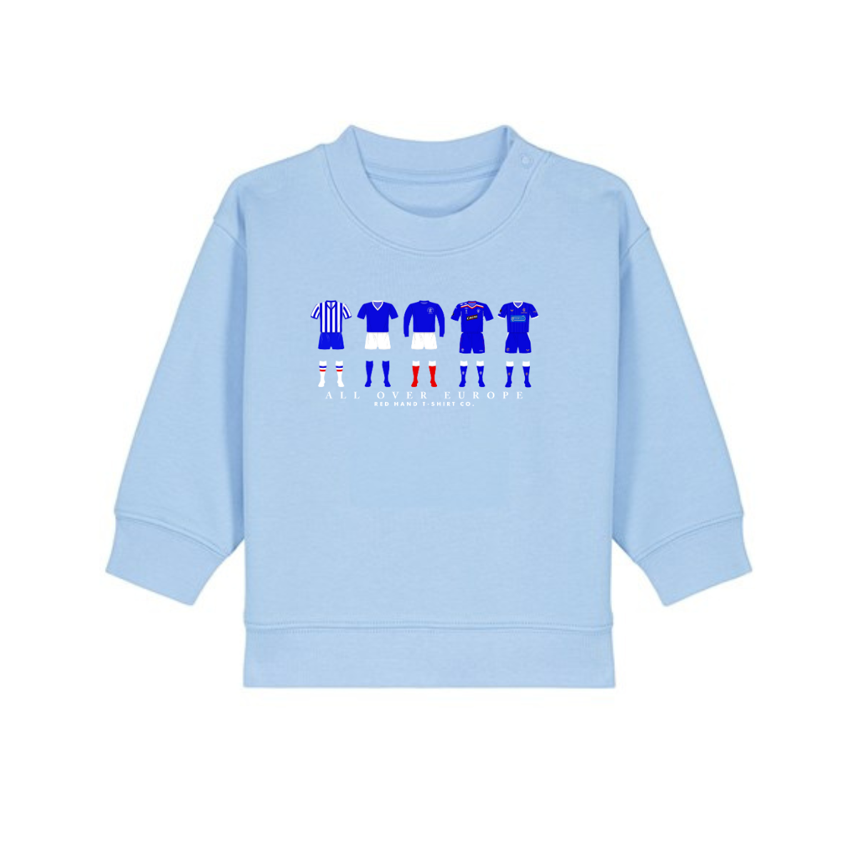 All Over Europe Baby Sweatshirt - Blue