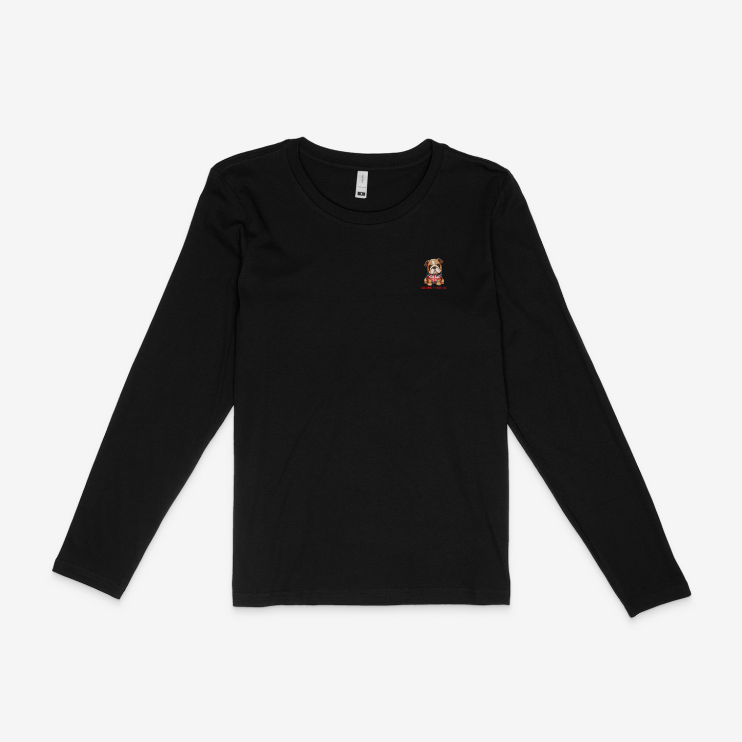 Bulldog long sleeve T-Shirt - Black