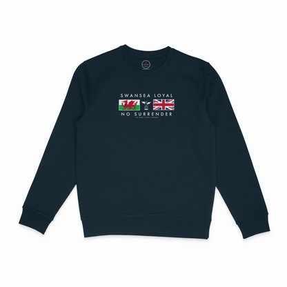 Swansea Loyal Wales and Union Flag Sweatshirt