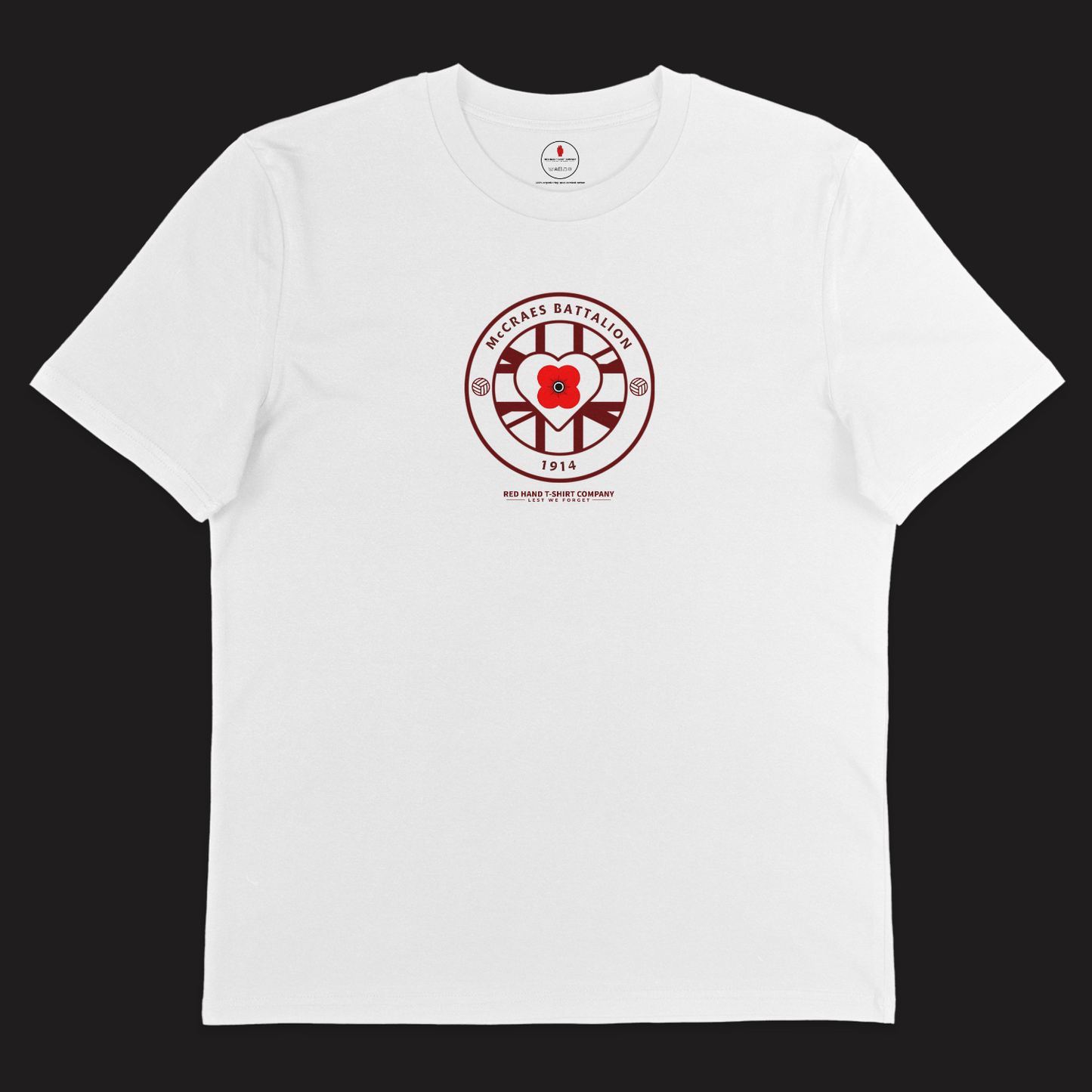 Hearts McCraes Battalion 1914 T-shirt