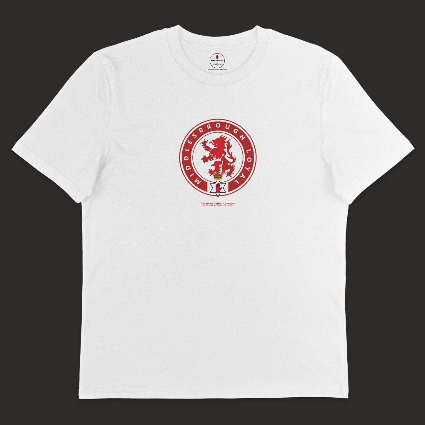 Middlesbrough Loyal Crown & Red Hand T-shirt