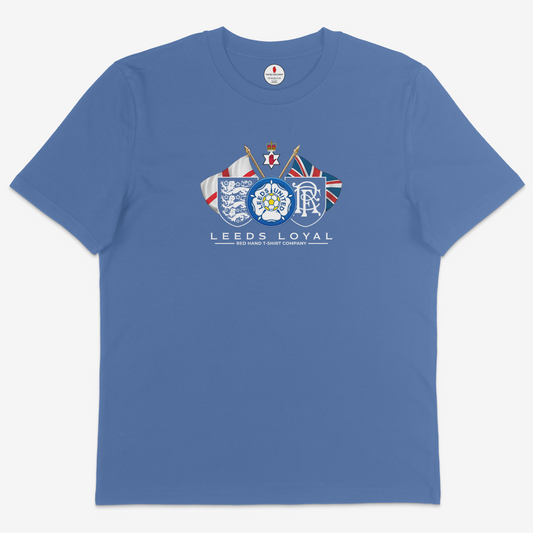 (Sale) Leeds, Rangers, England T-shirt - 3XL Light Blue