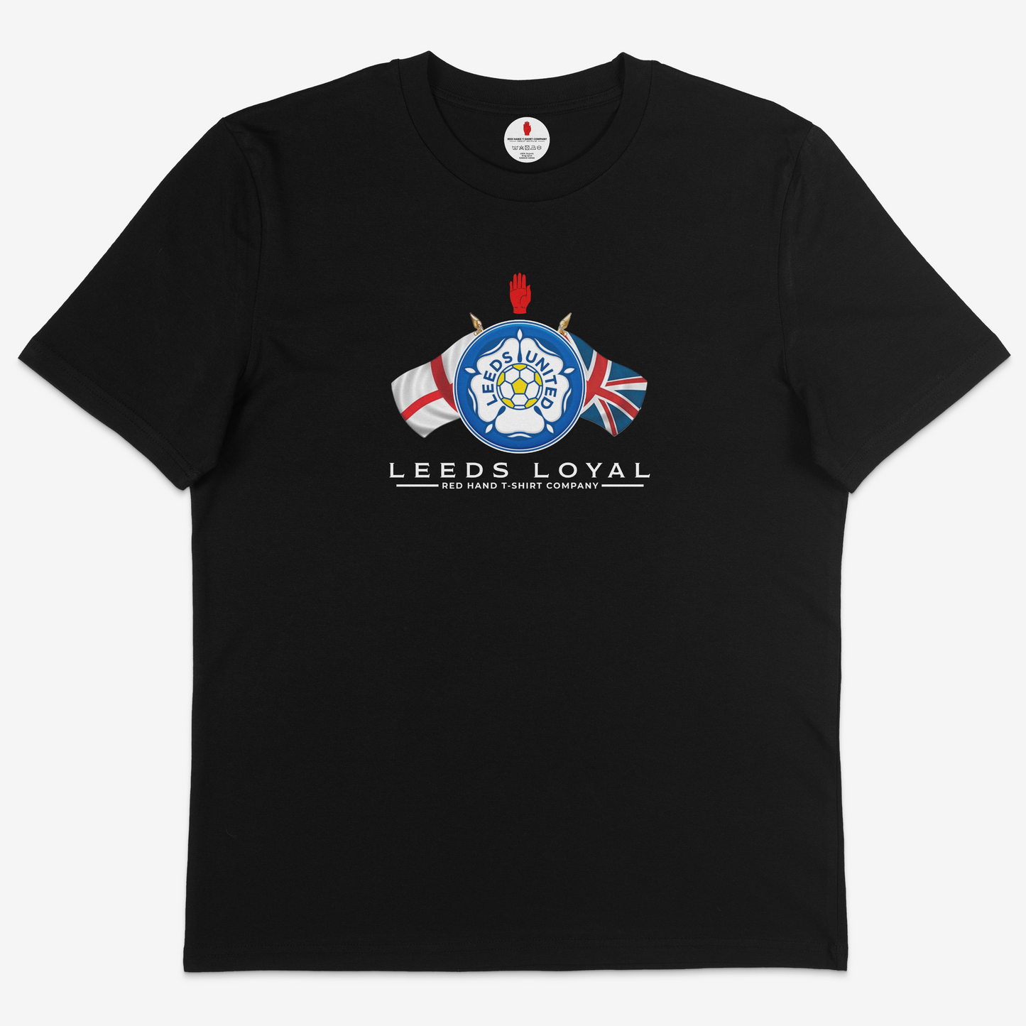 Leeds Loyal Crossed Flags T-Shirt
