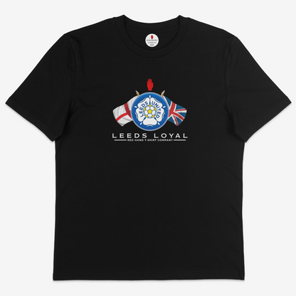 Leeds Loyal Crossed Flags T-Shirt