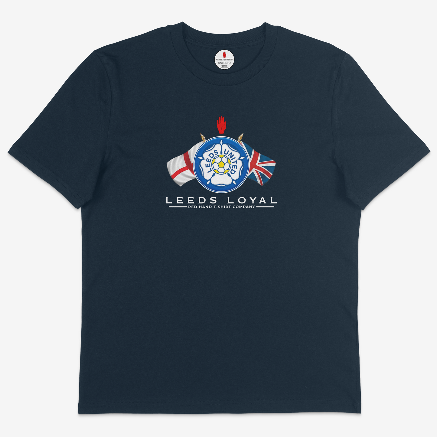 Leeds Loyal Crossed Flags T-Shirt