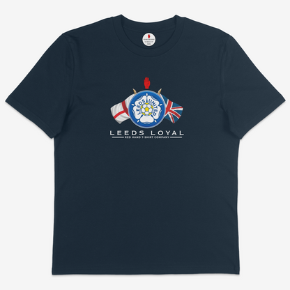 Leeds Loyal Crossed Flags T-Shirt
