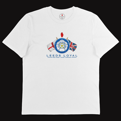 Leeds Loyal Crossed Flags T-Shirt