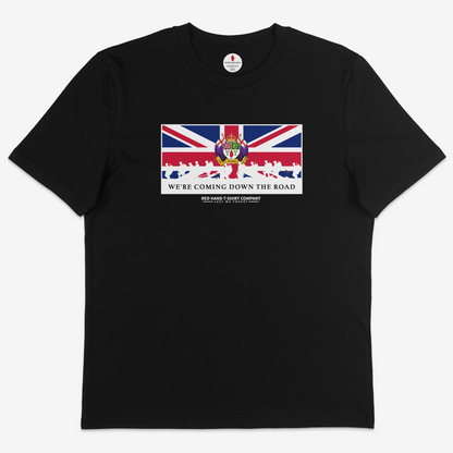 We're Coming Down The Road T-shirt