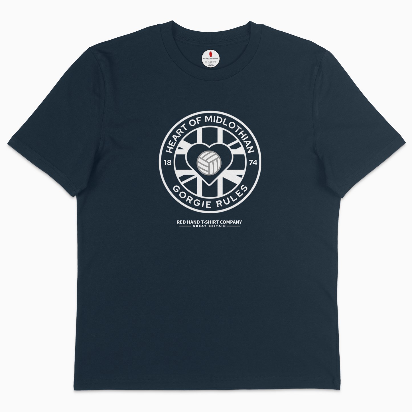 H.O.M Gorgie Rules Badge T-shirt