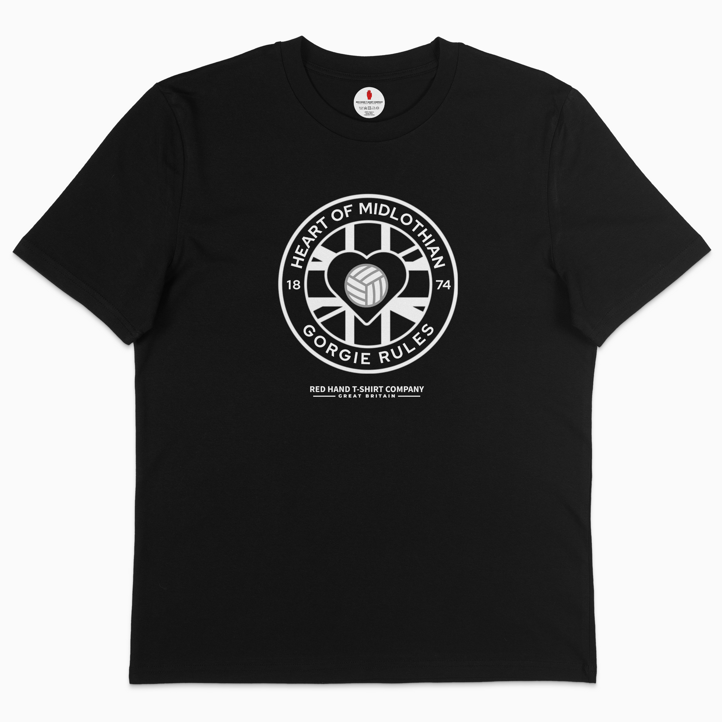 H.O.M Gorgie Rules Badge T-shirt