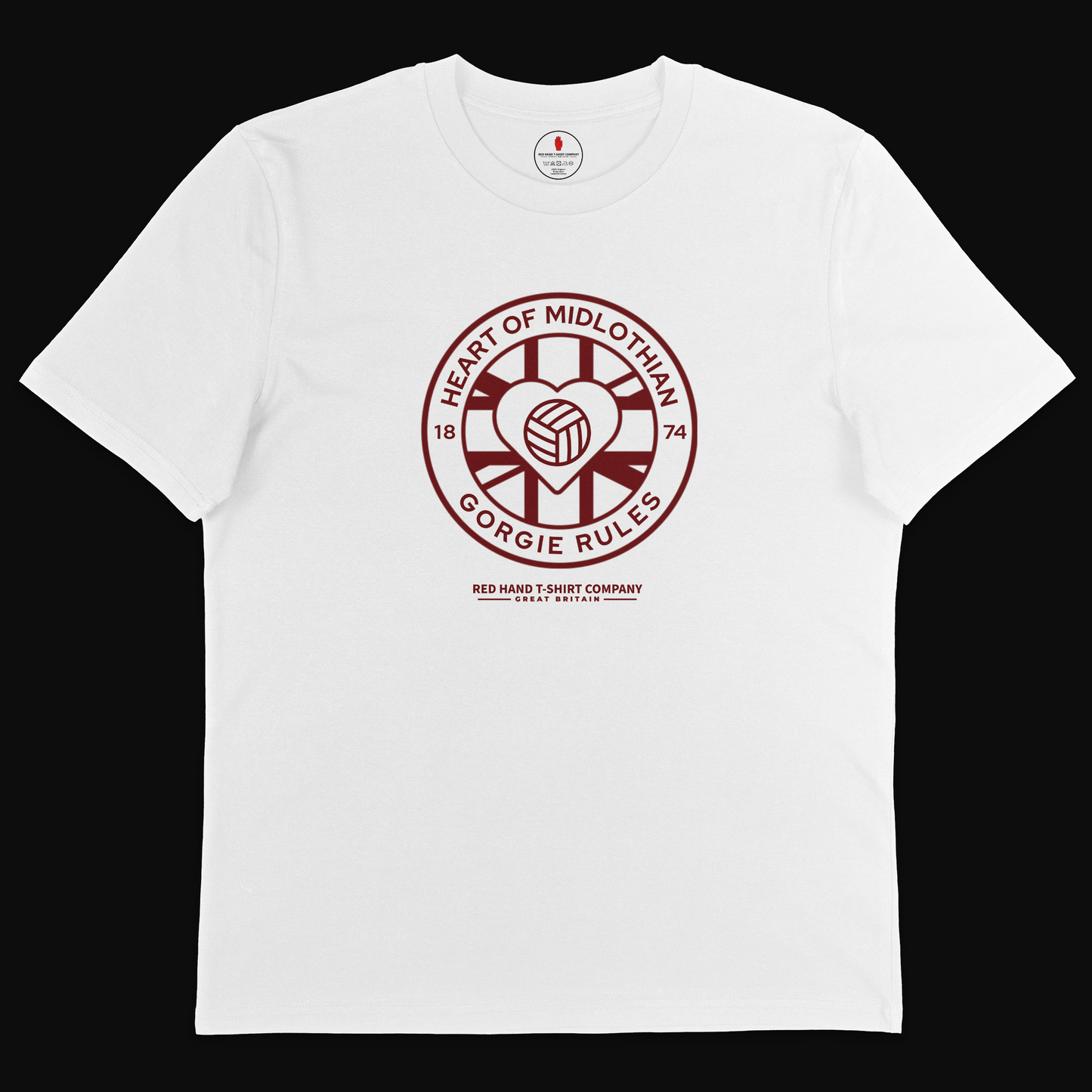 H.O.M Gorgie Rules Badge T-shirt