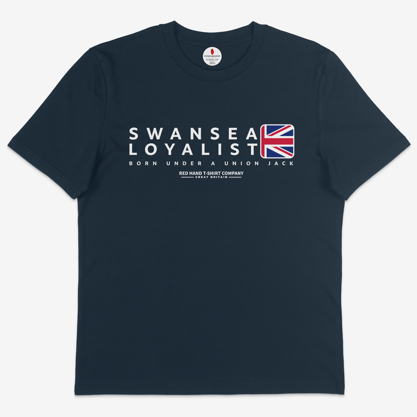 Swansea Born Under A Union Jack T-shirt