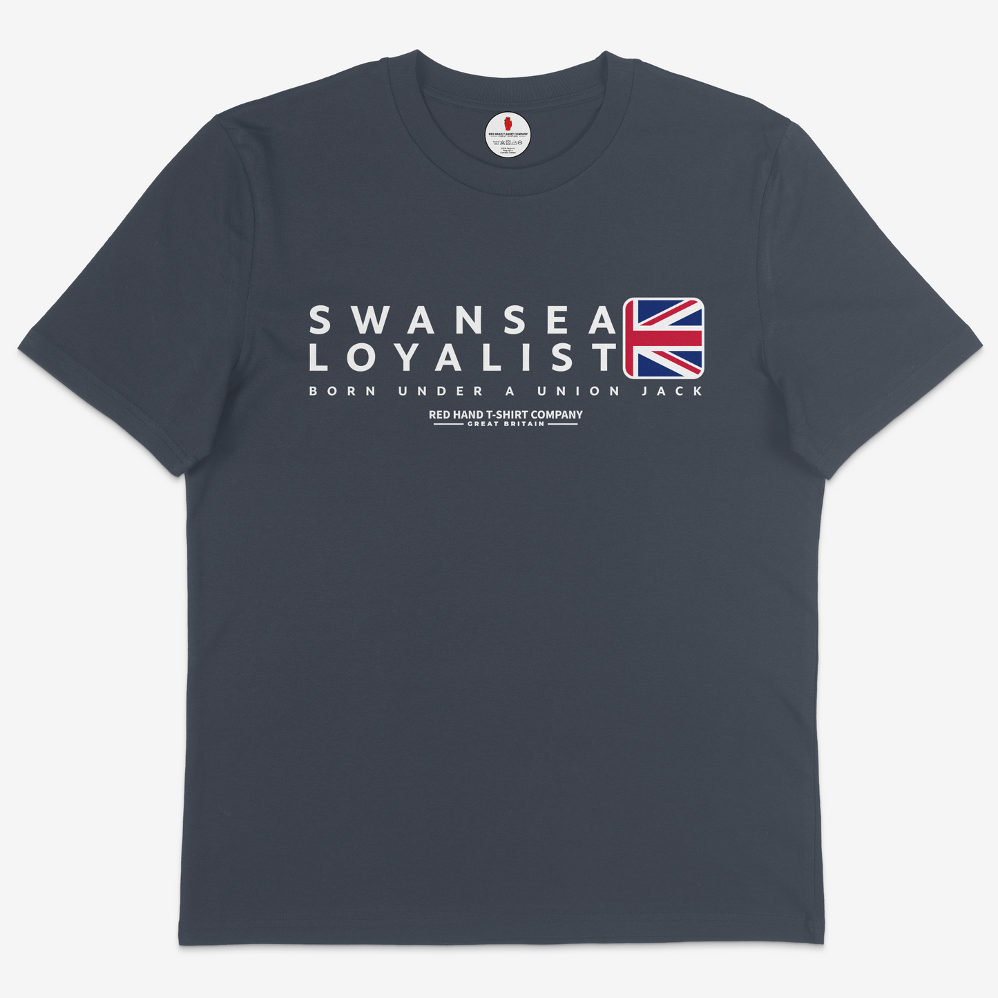 Swansea Born Under A Union Jack T-shirt