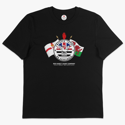 Swansea Loyal Crossed Flags T-shirt