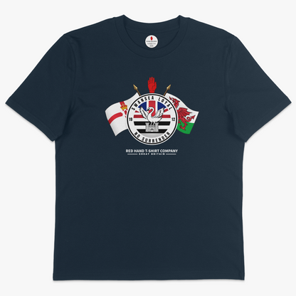 Swansea Loyal Crossed Flags T-shirt