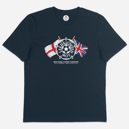 Leeds United Crossed Flags T-Shirt