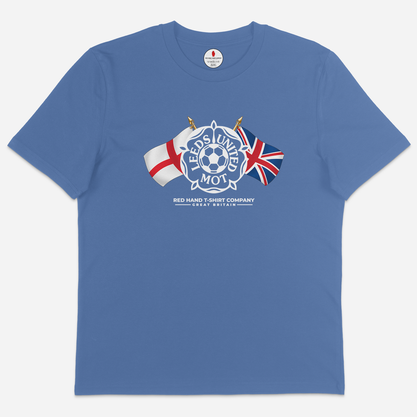 Leeds United Crossed Flags T-Shirt