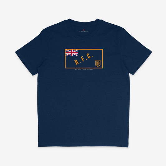 R.F.C. Flag T-shirt - Black Heather Blue