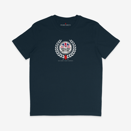 Swansea Laurel Wreath T-shirt - Navy