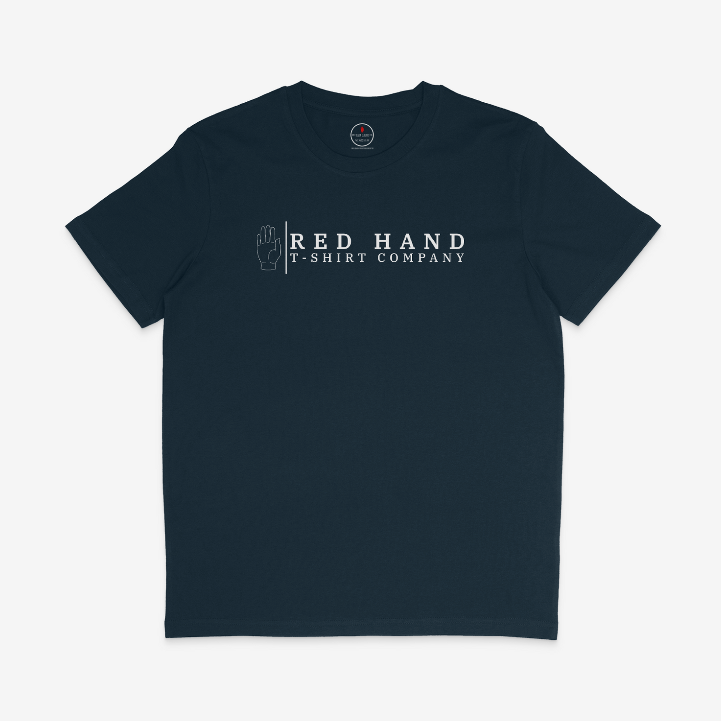 (Sale) Red Hand Banner T-shirt - Medium Navy