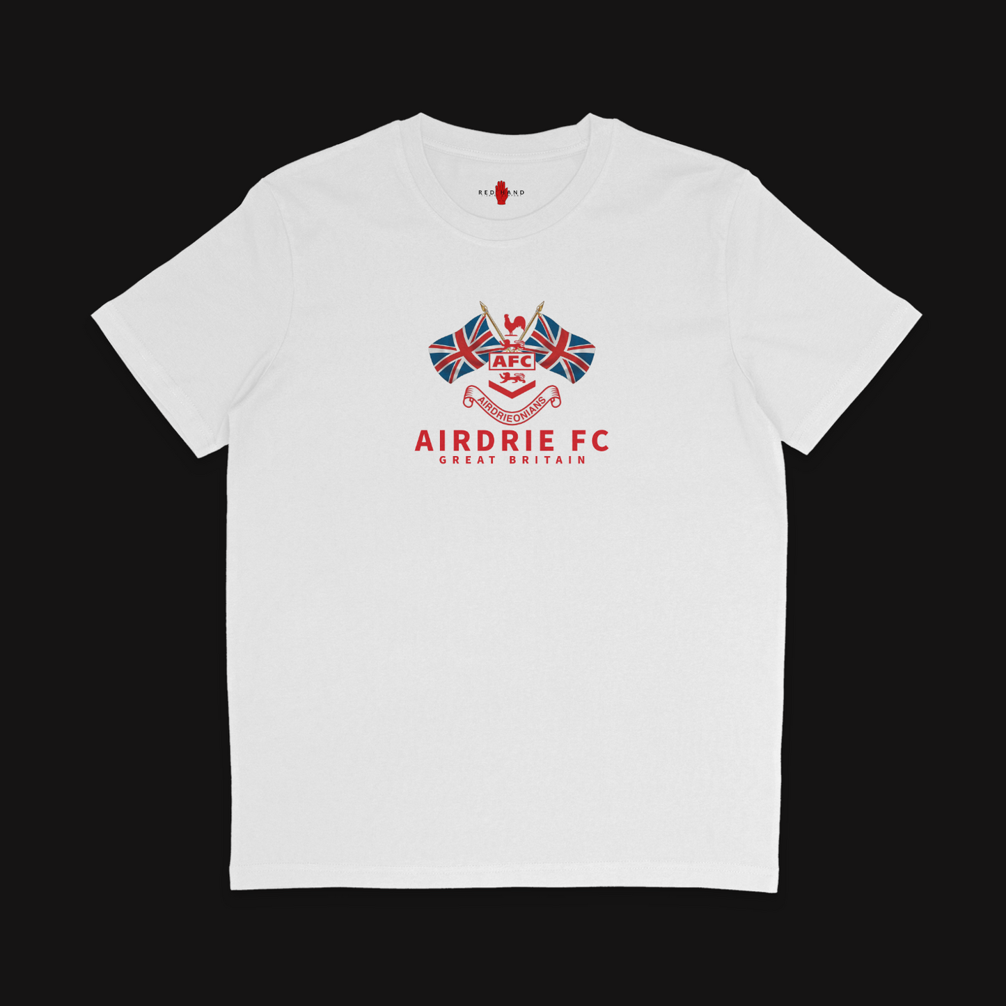 (Sale) Airdrie Union Jacks T-shirt - 4XL White