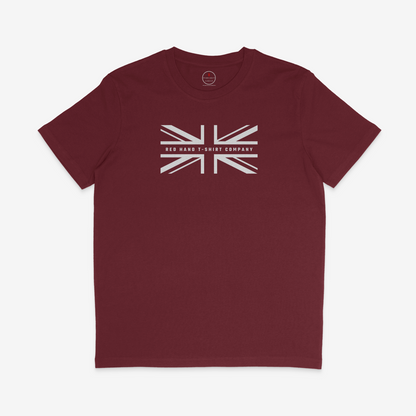 (Sale) RHTC Union Flag T-Shirt - Medium Burgundy