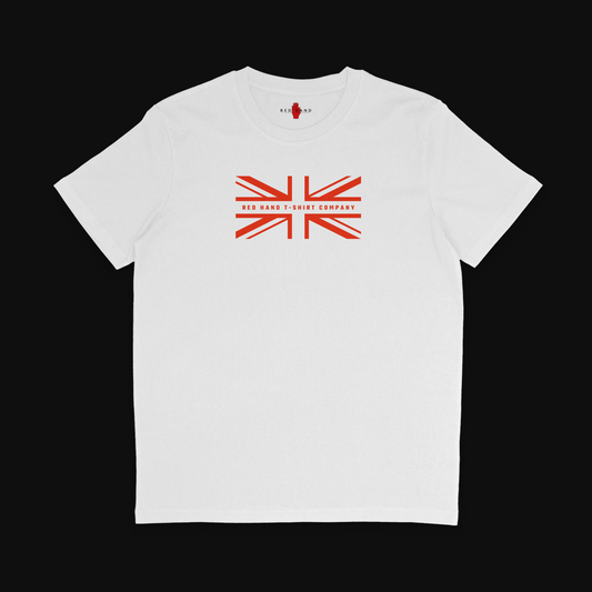 (Sale) RHTC Union Flag T-Shirt - Medium White