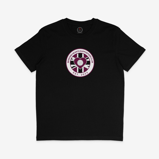 Bensons Hearts SC T-Shirt - Black