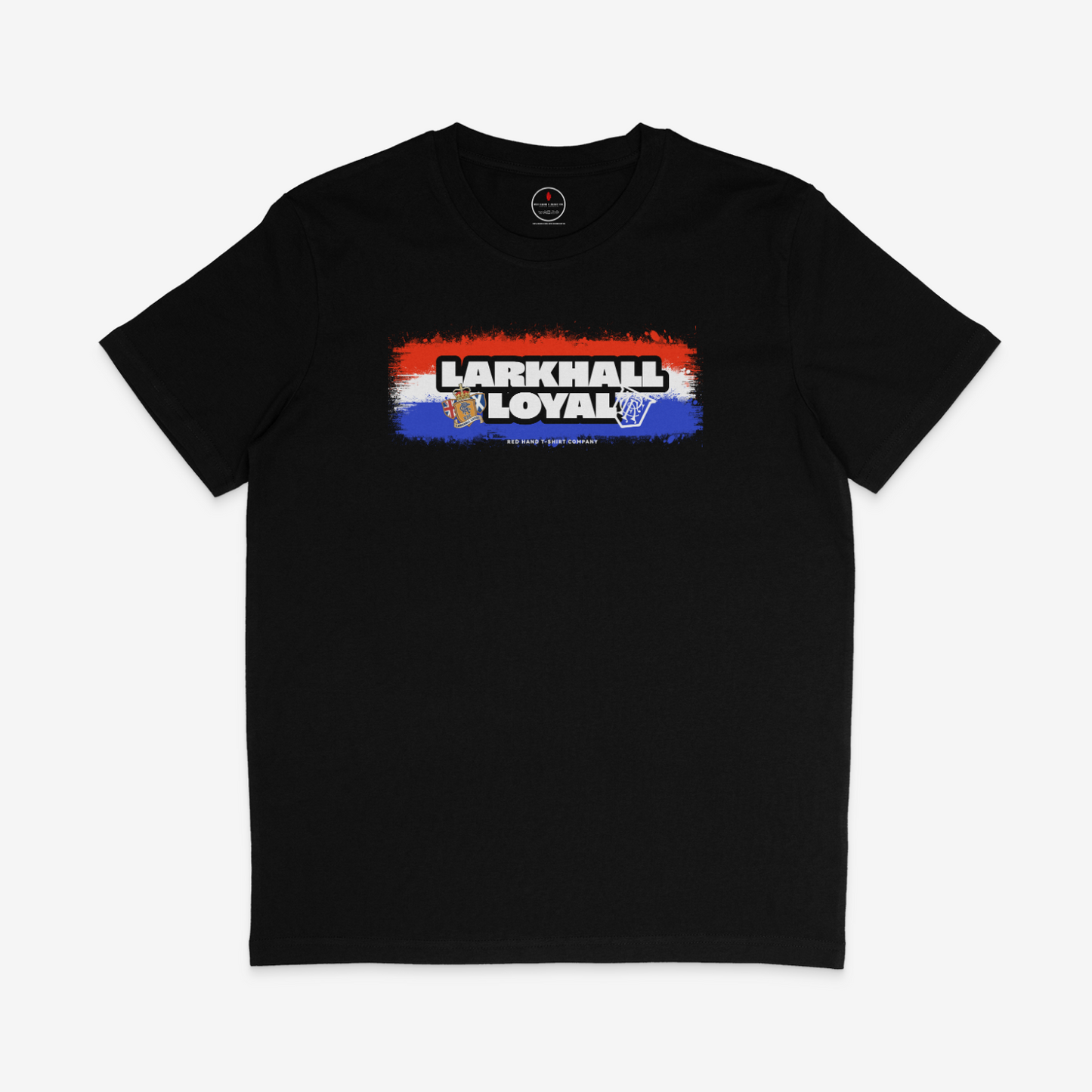 Larkhall Loyal Spray Paint T-Shirt - Black