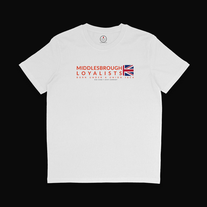 Middlesbrough Loyalists T-shirt: Black, Navy, White, Red