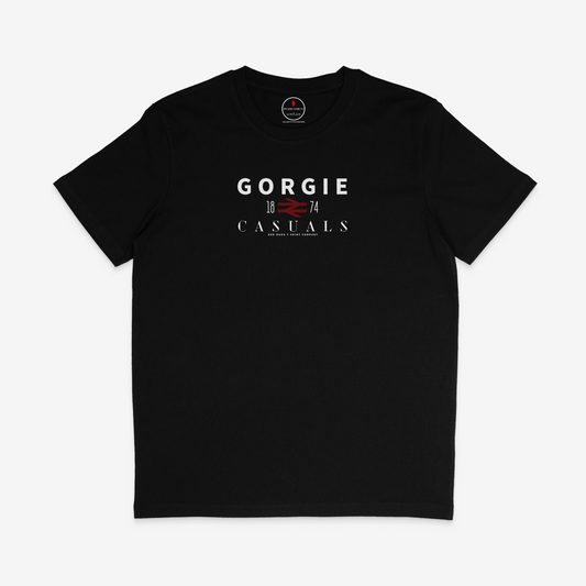 Gorgie Casuals T-shirt: Black, Navy, Burgundy, White