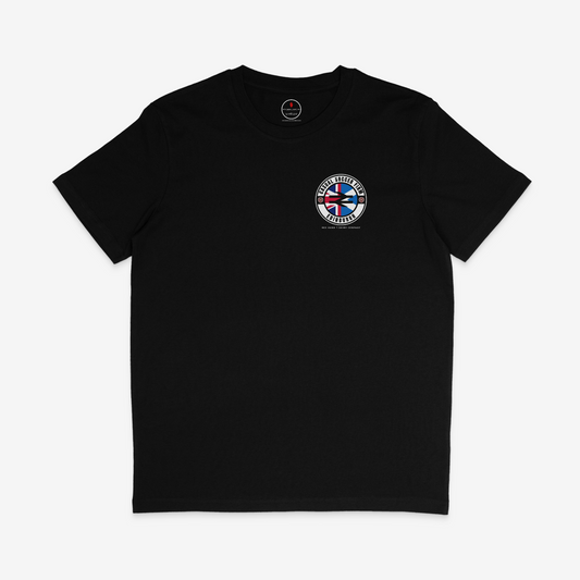 Casual Soccer Firm Edinburgh T-shirt (Breast Print): Black, Navy, Burgundy, White