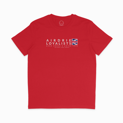 Airdrie Born Under A Union Jack T-shirt